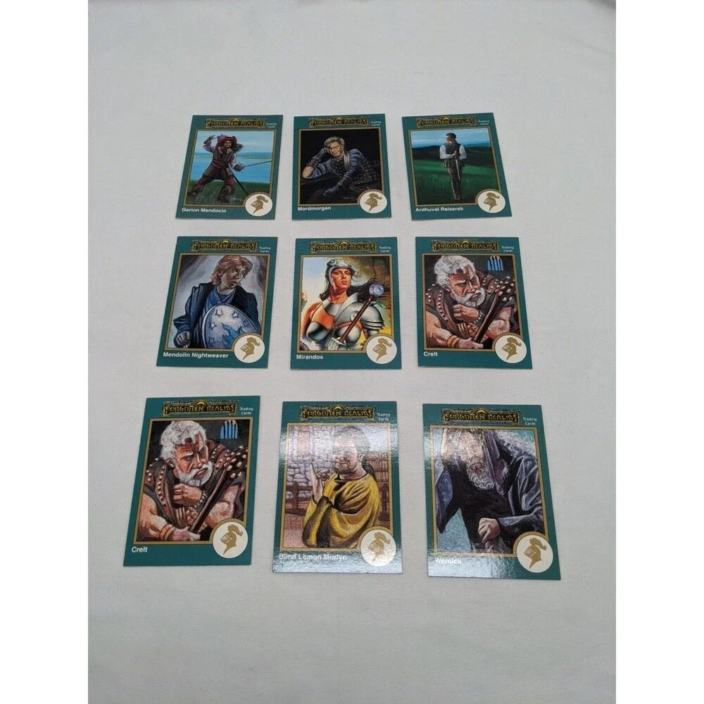 Lot Of (46) TSR 1993 Series Forgotten Realms Gold Border Trading Cards